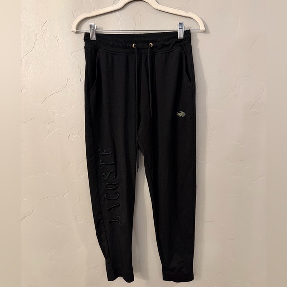 Lacoste Other - Lacoste Men's Black Sweatpants Joggers, Size Large